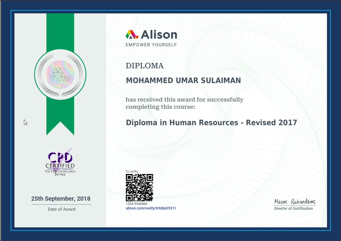 Diploma in Human Resources
